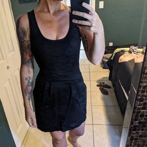 BLACK LACE BODYCON MINI DRESS - w/pockets - XHILARATION - WOMEN'S S